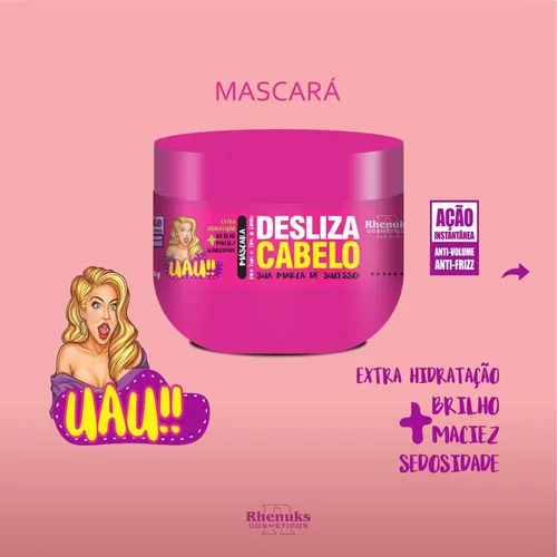 MASCARA DE HIDRATAÇÃO DESLIZA CABELO 280 GR